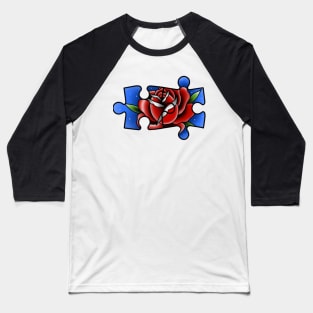 Traditional puzzle rose Baseball T-Shirt